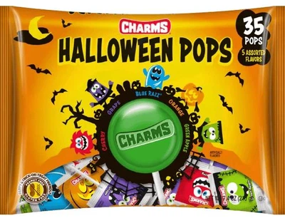 Леденцы на палочке Charms Halloween Pops 35 шт 210г