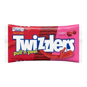 Жевательные конфеты Amos Twizzlers Pull 'N' Peel Cherry Flavored Licorice Style Chewy Candy 119г
