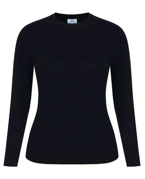 Футболка-лонгслив облегающая базовая женская Slazenger 33279303 S черная (2332793033902)