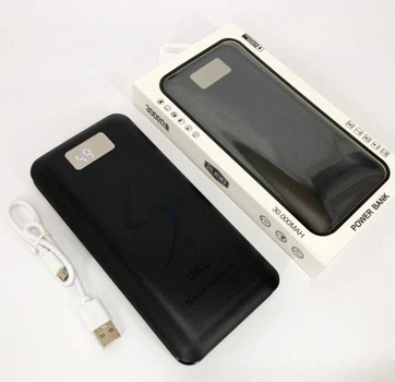 Мобільна зарядка портативна Power Bank 30000 mAh UKC