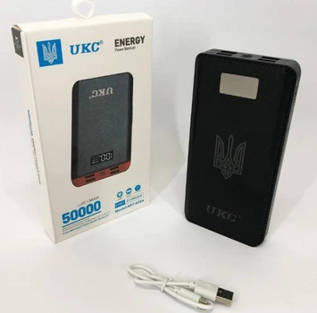 Акумулятор портативний павербанк POWER BANK UKC ART-4148/4204. 50000mah