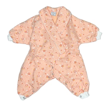 Комбинезон-халат махровый для девочки Tavolinchen 844a 068 см (3-6 months) оранжевый
