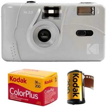 Пленочный фотоаппарат Kodak M35 серый / пленка Kodak Color Plus