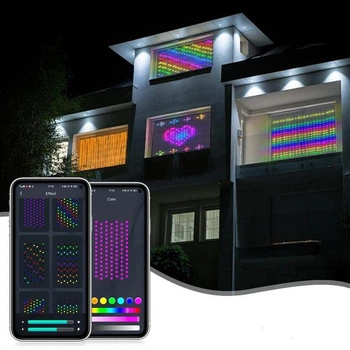 Гірлянда розумна смарт 400 LED 3×2 м APP Bluetooth USB з пультом та керуванням через смартфон