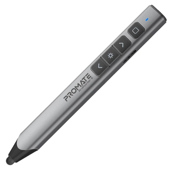 Презентер с лазерной указкой и стилусом Promate ProPointer-S Grey (propointer-s)