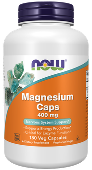 Suplement diety Now Foods Magnez 400 mg 180 kapsułek (733739012838)