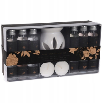 Zestaw kominek zapachowy Vilde z olejkami ceramiczny 15 szt (8721037149983)