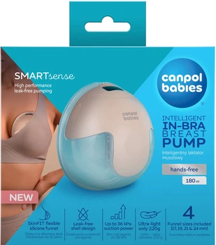 Електричний молоковідсмоктувачCanpol Babies SmartSense безпровідний в бюстгалтер (20/115)