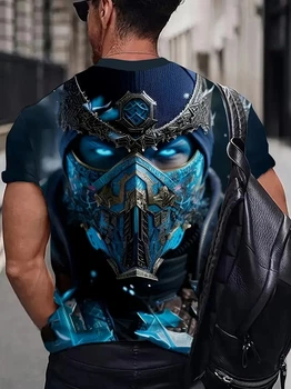 Футболка мужская 3D принт Sub-Zero воин термо дышащая летняя L 52