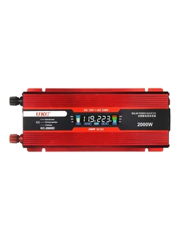 Преобразователь напряжения инвертор Inverter DC-AC 12V-230V UKC LCD дисплей KC-2000D 2000W