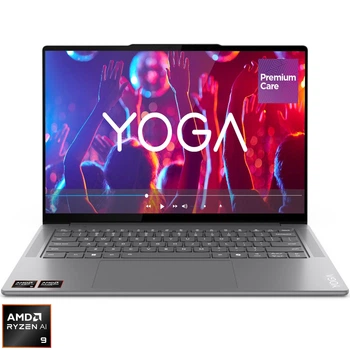 Ноутбук Lenovo Yoga Pro7 14ASP9 AMD Ryzen™ AI 9 365 до 5, 0 ГГц, 14, 5 дюймов, 2, 8K WQXGA+, OLED, 32 ГБ LPDDR5x, 1 ТБ SSD, AMD Radeon™ 880M, Windows 11 Home, Luna Grey