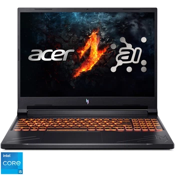 Ігровий ноутбук Acer Nitro V 16 ANV16- 71 Intel® Core™ i5 14450HX до 4, 8 ГГц, 16 дюймів WUXGA, IPS, 165 Гц, 16 ГБ DDR5, 512 ГБ SSD, NVIDIA® GeForce RTX 4050 6 ГБ GDDR6, Obsidian Black