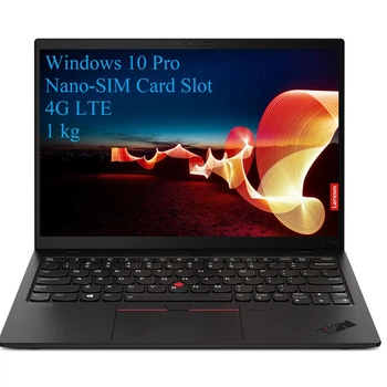 Ноутбук Lenovo ThinkPad X1 Nano G1, 13 2k 2160x1350 IPS 450nits, Intel Core i7- 1180G7, 16GB DDR4, 256GB SSD m2 PCIe, Intel Iris Xe, Windows 10 Pro, Carbon Fiber, Magnesium Body 1kg, Black, SIM Card Slot, 4G LTE