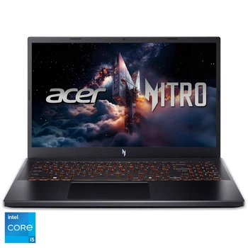 Игровой ноутбук Acer Nitro V 15 ANV15- 52- 57W3 Intel® Core™ i5- 13420H до 4, 7 ГГц, 15, 6 дюймов, Full HD, IPS, 165 Гц, 16 ГБ DDR5, 512 ГБ SSD, NVIDIA® GeForce RTX™ 4050 6 ГБ GDDR6, черный обсидиан