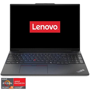 Ноутбук Lenovo ThinkPad E16 Gen 2 AMD Ryzen™ 5 7535HS до 4, 55 ГГц, 16 WUXGA, IPS, 16 ГБ DDR5, 512 ГБ SSD, графікою AMD Radeon™ 660M, чорний
