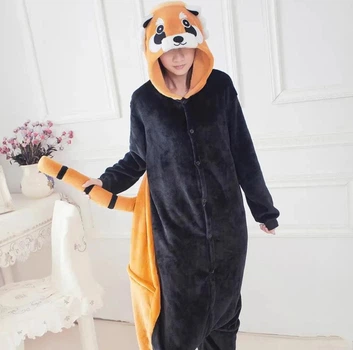Пижама кигуруми Енот Черный Kigurumi kcr0022 M (159-169 см)