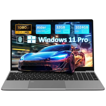 Ноутбук Auusda,Centrino N95,32GB,1TB,экран IPS,клавиатура iluminata,Windows 11 Pro