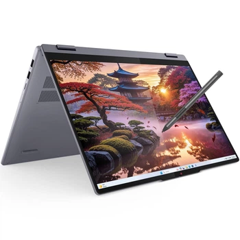 Ноутбук Lenovo IdeaPad 5 2- в- 1 16AKP10 AMD Ryzen™ AI 7 350 до 5, 0 ГГц, 16 дюймов, WUXGA, IPS, сенсорным экраном, 16 ГБ LPDDR5x, 1 ТБ SSD, AMD Radeon™ 860M, Windows® 11 Home, Luna Grey
