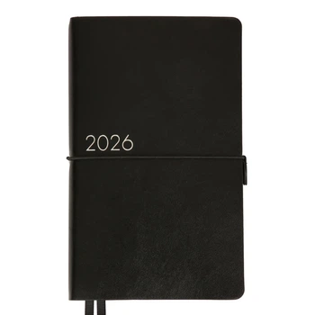 Ежедневник 2026 12*20см Leo Planner Glory мягкий 25263* - черный