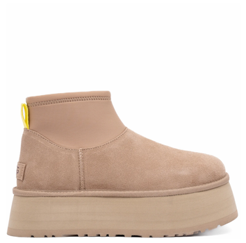 Жіночі уггі Платформа Міні Діппер Бежеві UGG Platform Classic Mini Dipper Beige Sand (40, бежевий)