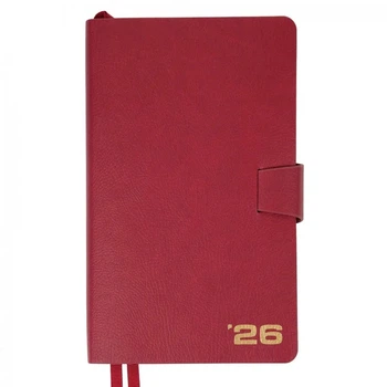 Ежедневник 2026 12*20см Leo Planner Alpha мягкий 25263* - бордо