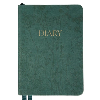 Ежедневник 2026 А6 Leo Planner Fiorella мягкий 25270* - изумрудный