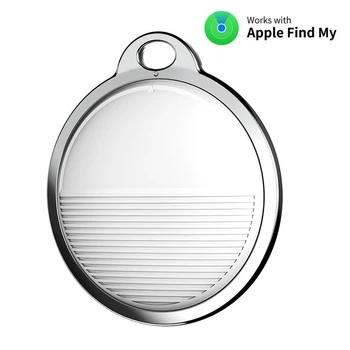 Bluetooth трекер для поиска вещей, совместимый с Find My, с зумером, белый