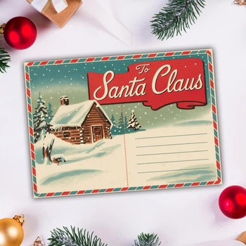 Письмо Санта Клаусу для самостоятельного заполнения на Новый год "To Santa Claus. Северный полюс", формат А5