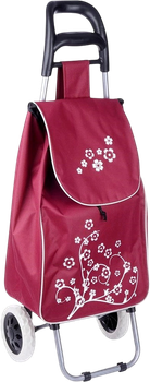 Візок з сумкою для покупок Orion бордовий 30 л (8592381151249)