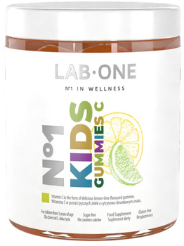 Харчова добавка Lab One Nº1 Kidsgummies C желейні цукерки без цукру 60 шт. (5906630601608)