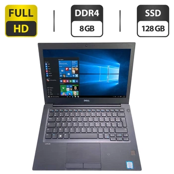 Нетбук Dell Latitude 7280 / 12.5" (1920x1080) IPS / Intel Core i5-7200U (2 (4) ядра по 2.5 - 3.1 GHz) / 8 GB DDR4 / 128 GB SSD / Intel HD Graphics 620 / WebCam б/у