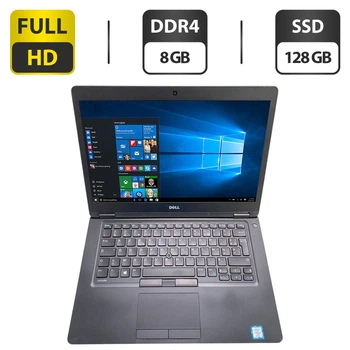 Ноутбук Dell Latitude 5480 / 14" (1920x1080) IPS / Intel Core i5-7300U (2 (4) ядра по 2.6 - 3.5 GHz) / 8 GB DDR4 / 128 GB SSD / Intel HD Graphic 620 / WebCam б/у