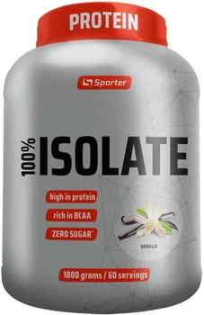 Сывороточный изолят протеина Sporter 100% Isolate порошок 1.8 кг Ваниль (4820249724088)