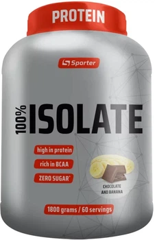 Сывороточный изолят протеина Sporter 100% Isolate порошок 1.8 кг Шоколад с бананом (4820249724163)