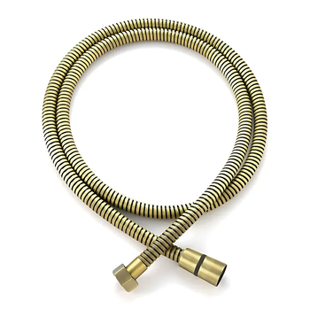 Шланг для душу KOER KB-0801-150-12 BRUSHED GOLD обплітка нержавійка150 см, колір матове золото (KR5666)