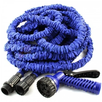 Шланг для полива MAGIC HOSE 45 м поливочный растягивающийся с распылителем, шланг для полива садовый
