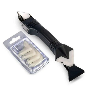 Силіконовий шпатель скребок для герметика та силікону SILICON TOWEL SCRAPER + набір насадок