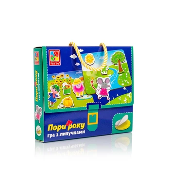 Розвиваюча гра Vladi Toys з липучками "Яка пора року?" для дітей VT1302-25