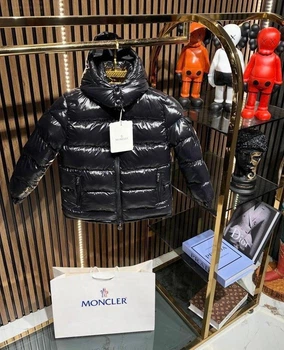 Дитяча куртка для хлопчика MONCLER 98-104 см чорна ЄВРОзима