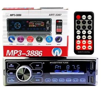 Автомагнитола MP3 3886 с сенсорным дисплеем 1DIN для автомобиля