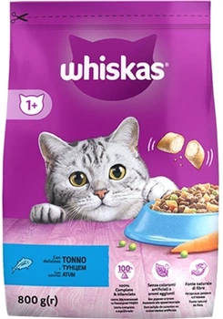 Сухой корм для взрослых кошек Whiskas с тунцем 800 г (5900951356087)