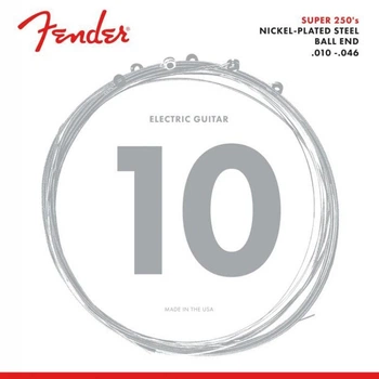 Струны для электрогитары Fender 250R Super Nickel-plated Steel Regular 10/46