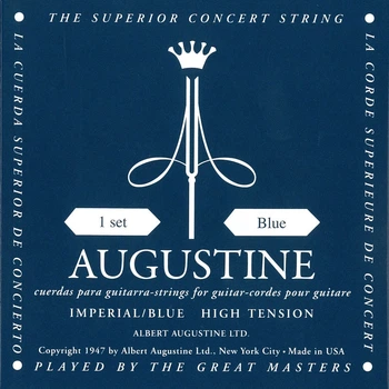 Струны для классической гитары Augustine Imperial/Blue Classical Guitar Strings High Tension