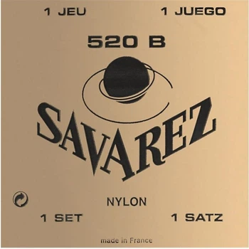 Струны для классической гитары Savarez 520B White Traditional Classical Guitar Strings Low Tension