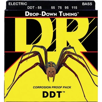 Струни для бас-гітари DR DDT-55 Drop-Down Tuning Heavy 55/115