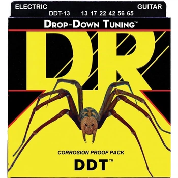 Струны для электрогитары DR DDT-13 Drop-Down Tuning Nickel Plated Mega Heavy 13/65