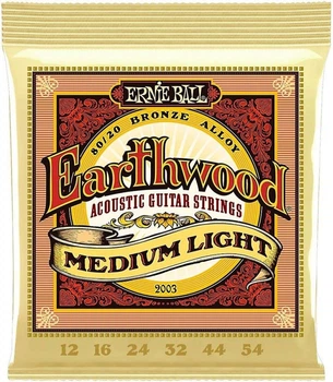 Струны для акустической гитары Ernie Ball 2003 Earthwood 80/20 Bronze Medium Light 12/54