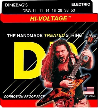 Струны для электрогитары DR DBG-11 Dimebag Darrell Hi Voltage Nickel Plated Extra Heavy Electric Strings 11/50