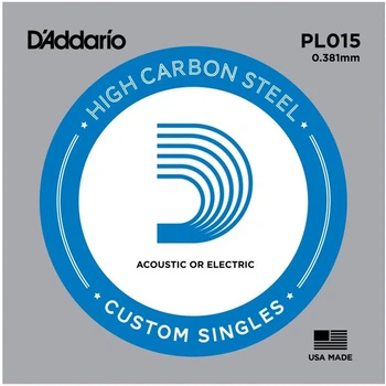 Струна D'Addario PL015 Plain Steel .015