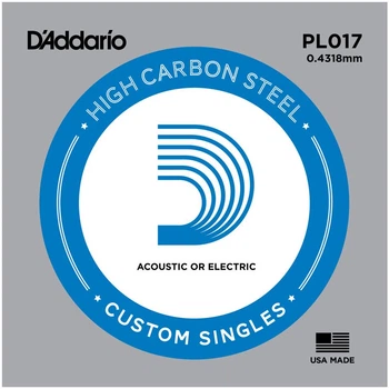 Струна D'Addario PL017 Plain Steel .017